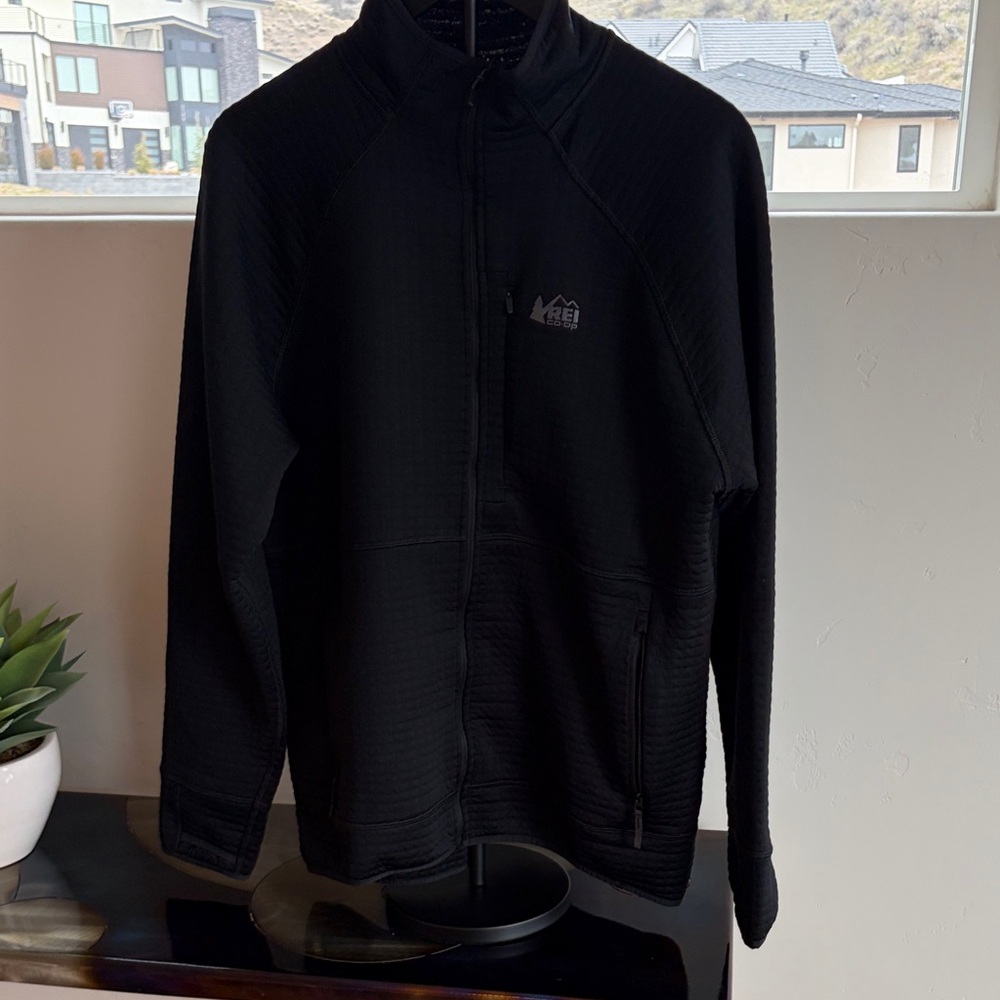 REI Black Zip-Up Jacket